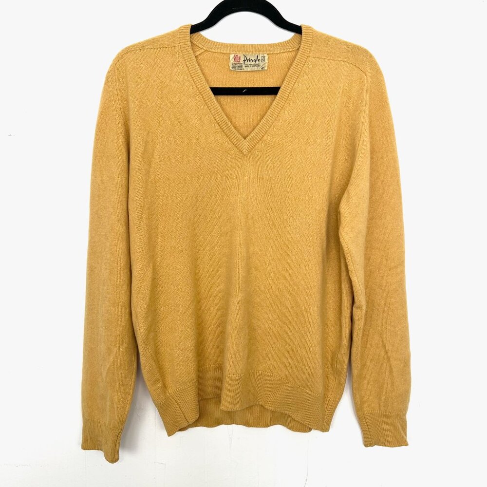 Vintage Pringle Sweater 100% Pure Cashmere Made In Scotland Men's Size 40 Medium
